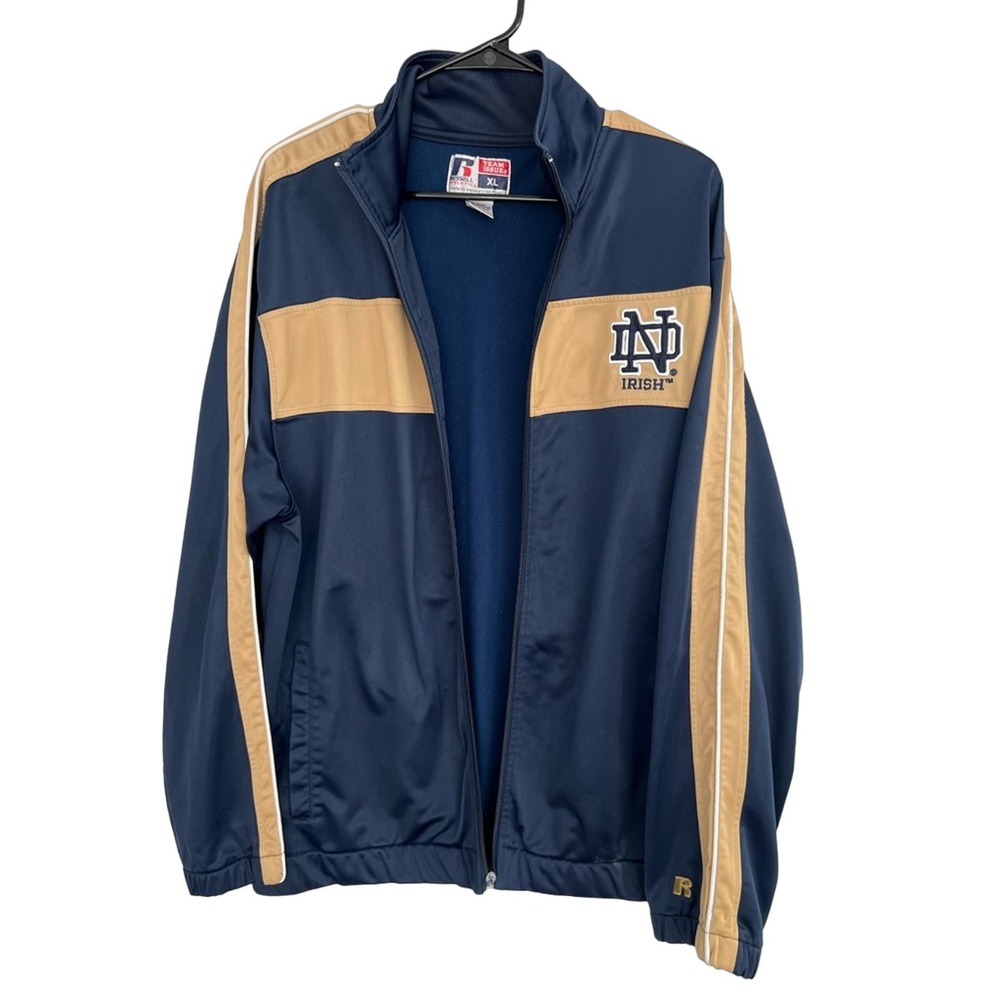Vintage Russell Athletic Team Issue Notre Dame Fighting Irish jacket XL RARE